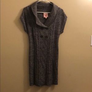 Grey sweater dress